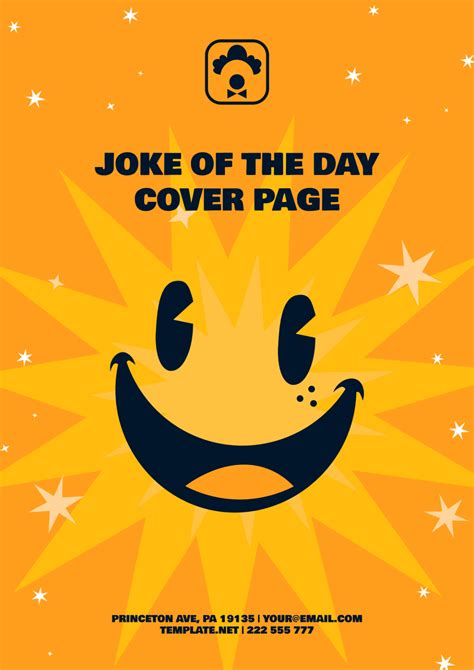 Free Joke of the Day Cover Page Template - Edit Online & Download | Template.net