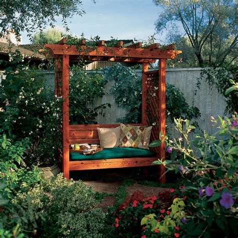 Garden Arbor Bench - Sunset Magazine