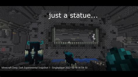 the new ancient city portal is actually a statue.... #minecraft - YouTube