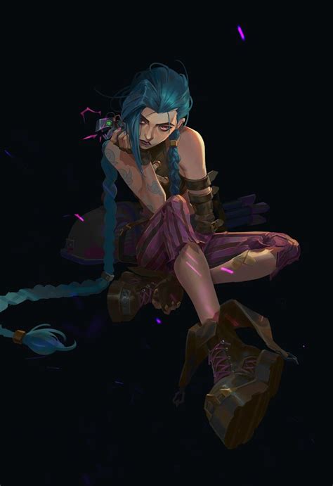 ArtStation - ARCANE-jinx, 🔺Qi Mang🔻 | Jinx league of legends, League of ...