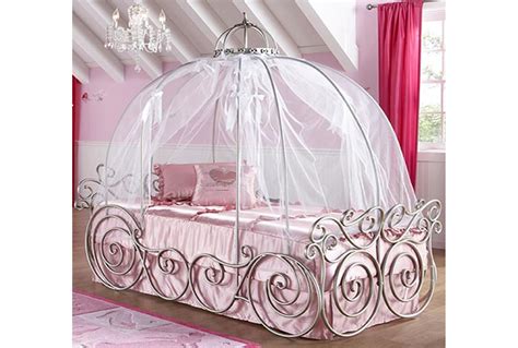 Disney Princess Twin Carriage Bed - Living Spaces | Carriage bed, Disney princess carriage bed ...