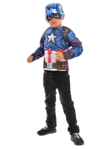 Captain America Deluxe Costume - PartyBell.com