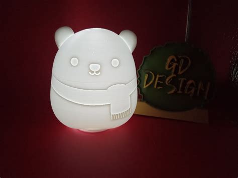 STL file Polar Bear Squishmallows ORNAMENT AND ONE TABLETOP TEALIGHT 🐻・3D print design to ...