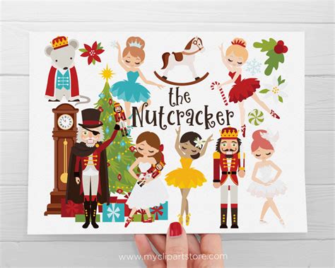 Nutcracker Red Clipart - Premium Design by MyClipArtStore