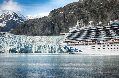 princess cruise ship at sea in Alaska positioned in front of glacier. | Alaska cruise, Cruise ...