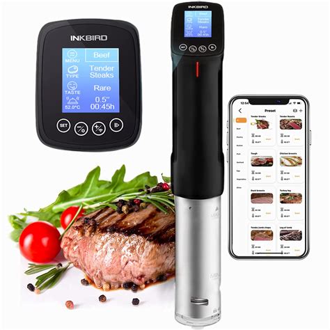 Buy Inkbird WiFi Sous Vide Cooker Culinary Cooker, 1000 Watts, Recipe ...