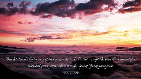 1 Peter 3:4 KJV Desktop Wallpaper - But let it be the hidden man of the heart, in