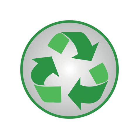 Green recycle icon. Recycle label separately on white background ...