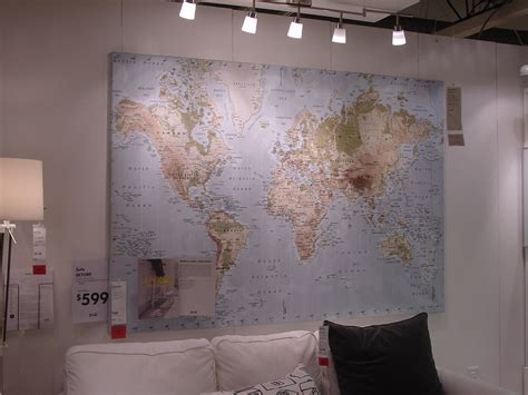 Ikea World Map Canvas ~ AFP CV