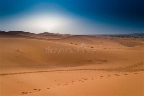 Beautiful Sunrise in the Moroccan Sahara Desert, North Africa Stock ...