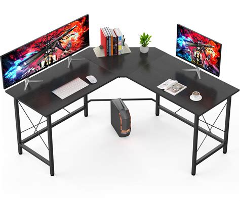 Buy Mr IRONSTONE® L-Shaped Desk Corner Table Computer Desk (150+150) L * 55.1W * 76.2 H cm PC ...