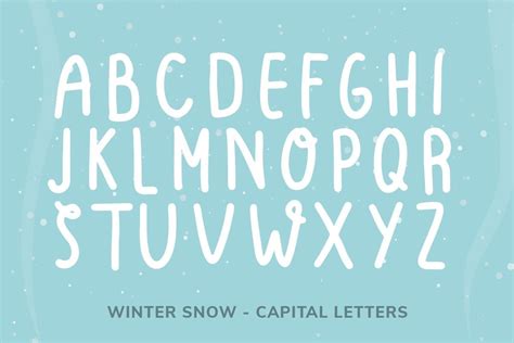 Free Winter Snow Display Font | Winter snow, Snow, Winter