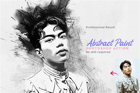 Photoshop Action - Charcoal Drawing Photoshop Action