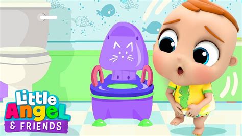 Learning To Use The Potty | Little Angel And Friends Kid Songs - YouTube