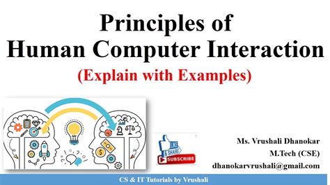 HCI 1.8 Principles of Human Computer Interaction with Examples - YouTube