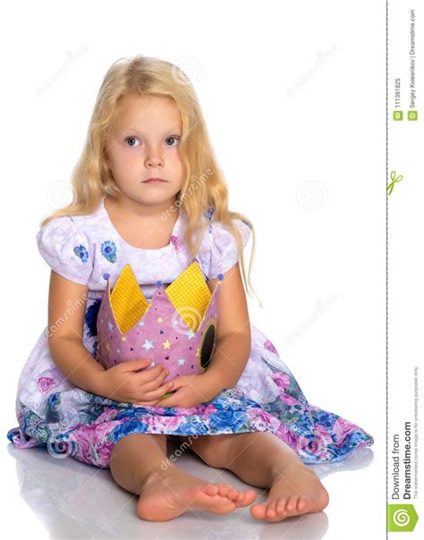 Sad little girl stock image. Image of girl, expression - 111361825