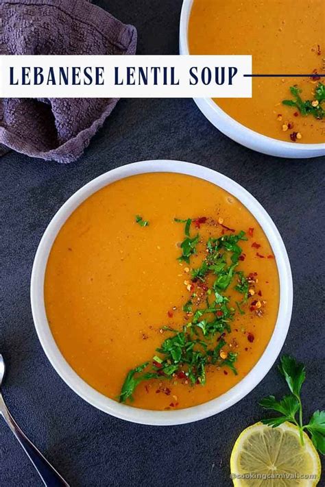 Instant Pot Lebanese Lentil Soup - Cooking Carnival