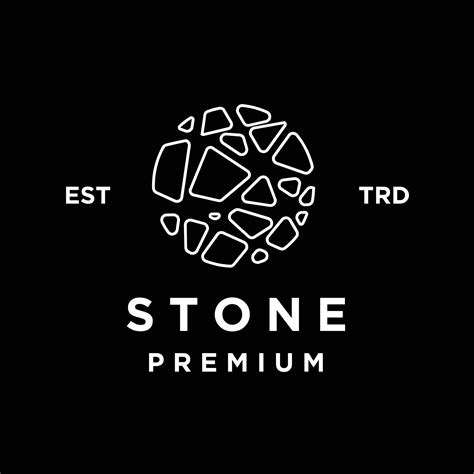 Stone logo icon design illustration 24090145 Vector Art at Vecteezy