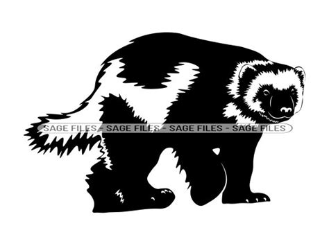 Wolverine 5 SVG Wolverine SVG Animals Svg Wolverine Cut - Etsy