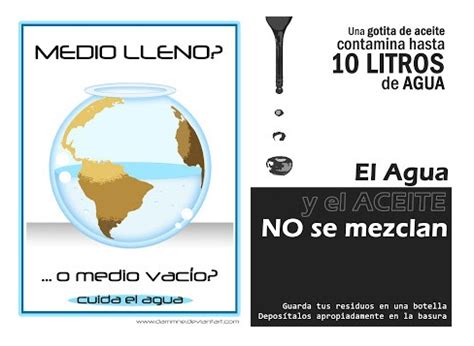 Cuida el Agua - Ejemplos de Cartel - Dessignare Media - Arte y Animación