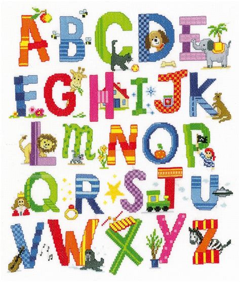 Vervaco Counted Cross Stitch Kit. Animal Alphabet. | Sew Essential