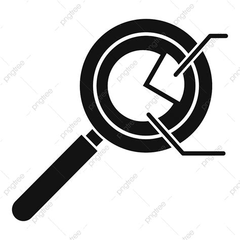 Magnifier Pie Chart Icon, Pie Drawing, Pie Sketch, Analysis PNG and Vector with Transparent ...