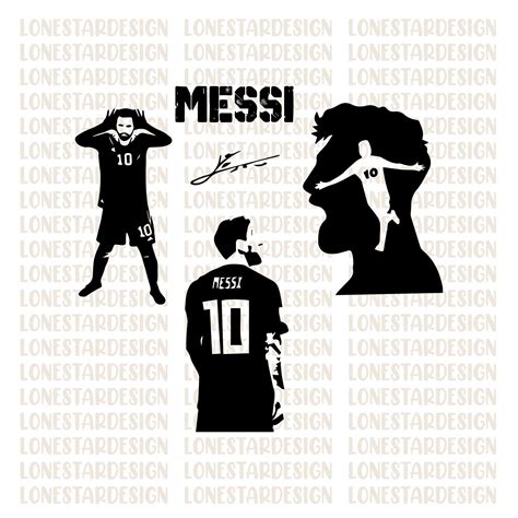 Messi Svg Lionel Messi Digital Art Football Soccer Leo - Etsy Israel