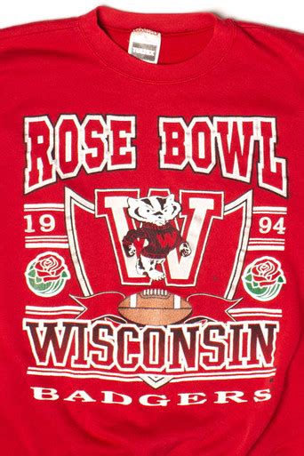 Vintage Wisconsin Badgers Rose Bowl Sweatshirt (1994) - Ragstock.com