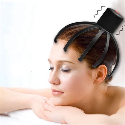 Electric Scalp Massager Octopus Massager Head Acupoint Therapeutic Claw Massager Tingler ...