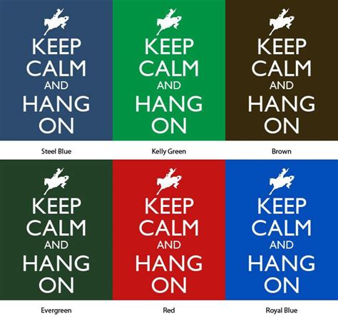 Keep Calm and Hang on Poster Keep Calm and Carry on Horse - Etsy