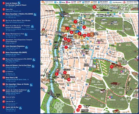 Elche city center map - Ontheworldmap.com