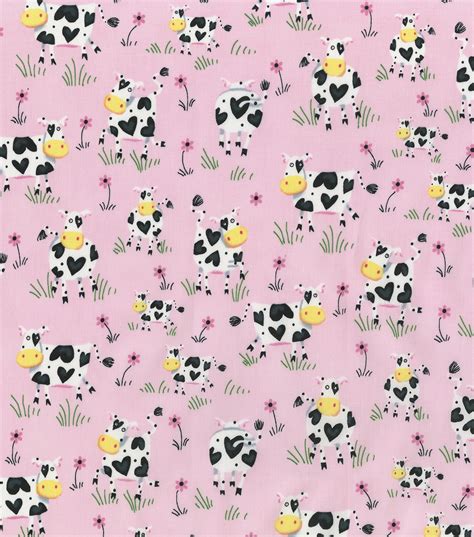 Novelty Cotton Fabric -Whimsical Cow | JOANN