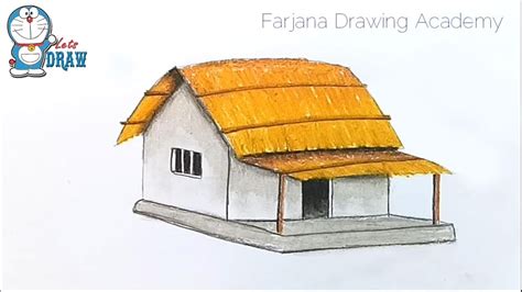 Hut Drawing at PaintingValley.com | Explore collection of Hut Drawing