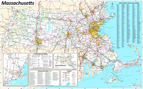 Map of Massachusetts (MA) Cities and Towns | Printable City Maps