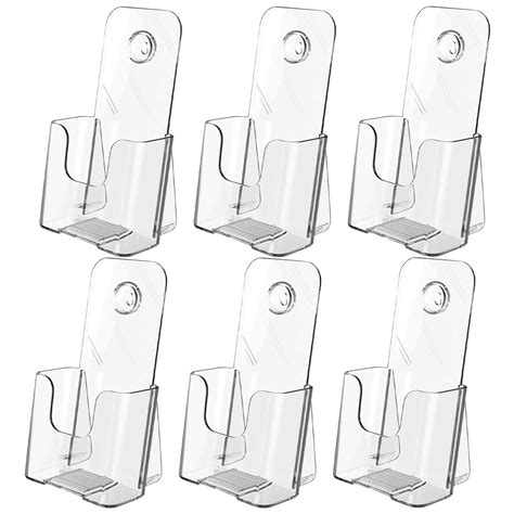 Buy MaxGear 6 Pack Acrylic Brochure Holder, Trifold 4 inches Wide ...