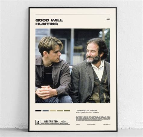 Good Will Hunting Poster Minimalist Movie Home Living Decor | Etsy