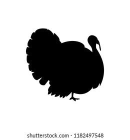 Vector Turkey Silhouette Stock Vector (Royalty Free) 1182497548 ...