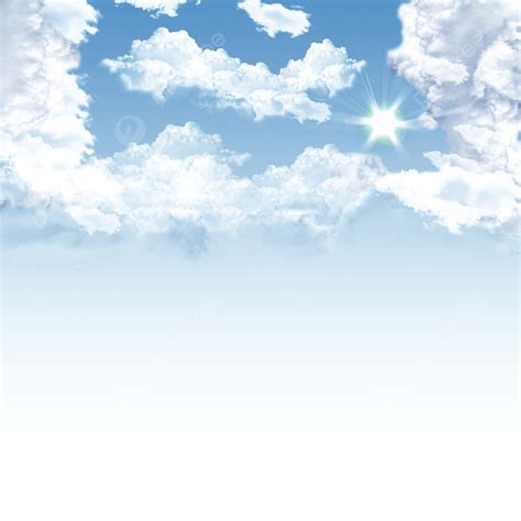 Cloud Sky With Blue Color Background, Cloud, Blue Sky, Sun Raise PNG ...