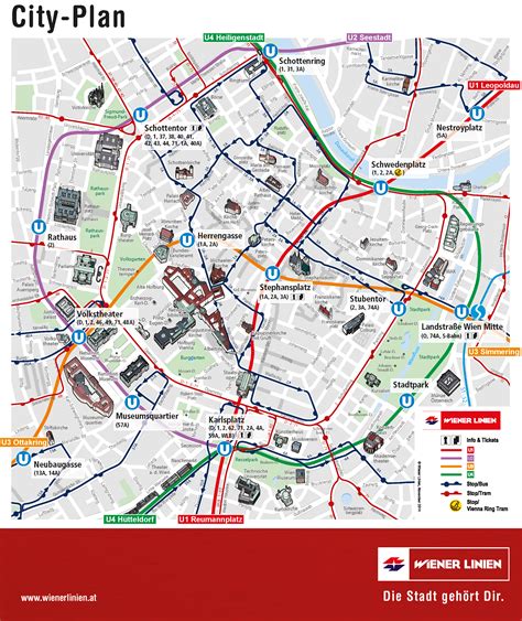 Vienna Public Transport Zones Map - Transport Informations Lane