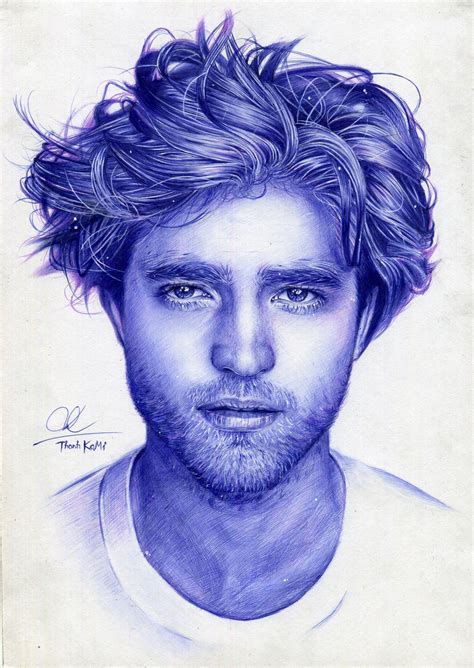 Robert Pattinson- ballpoint pen drawing by Thanh-KaMi on DeviantArt