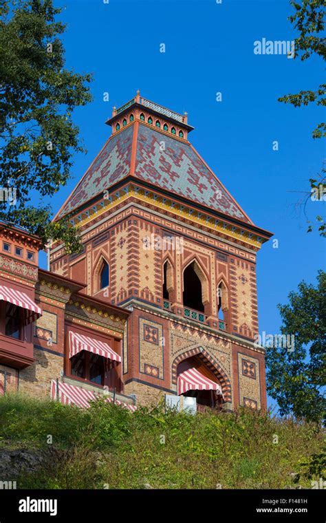 Olana State Historic Site, New York home of Frederic Edwin Church (1826–1900) Hudson River ...