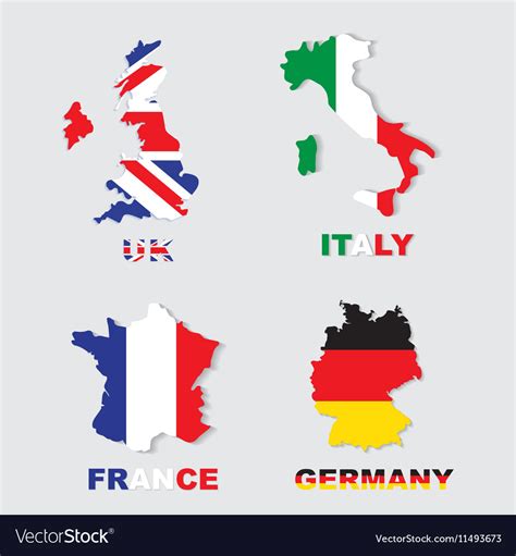 Germany Italy France Map - Glynis Frederique