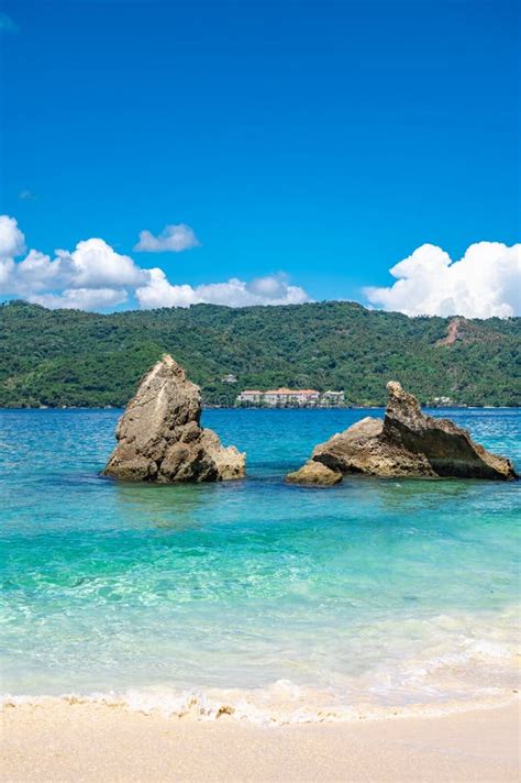 Beach Samana peninsula stock image. Image of republic - 236296469