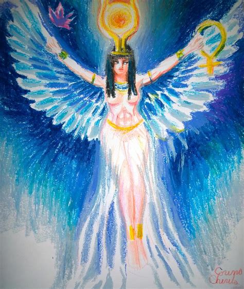 The goddess Isis Painting by Chirila Corina - Fine Art America