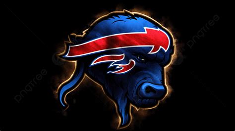 Buffalo Bills Head On The Black Background With The Buffalo Logo, Buffalo Bills Pictures Logo ...