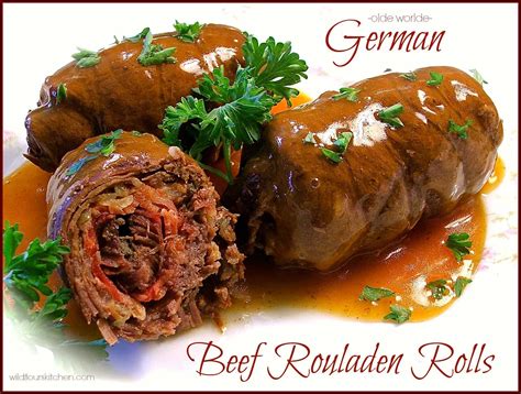 Olde Worlde German Beef Rouladen Rolls with Gravy ("Rindsrouladen") - Wildflour's Cottage Kitchen