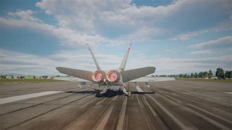 F-18 Fighter Jet Taking Off From Runway Stock Footage SBV-347444767 ...