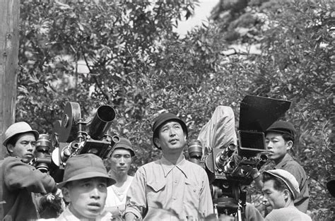 Akira Kurosawa (Center) and Crew Filming 'Seven Samurai,' 1954 - METAFLIX