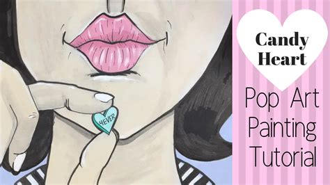 Valentine Candy Pop Art Painting Tutorial