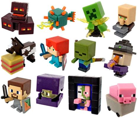 Minecraft End Stone Series 6 Set of 12 Mini Figures Loose Mattel Toys - ToyWiz